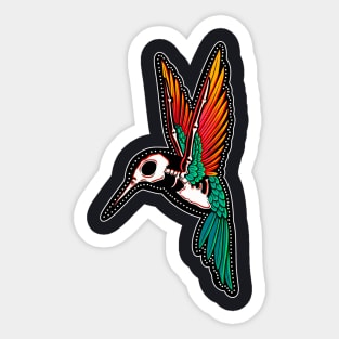 Day of the Dead Hummingbird Sticker